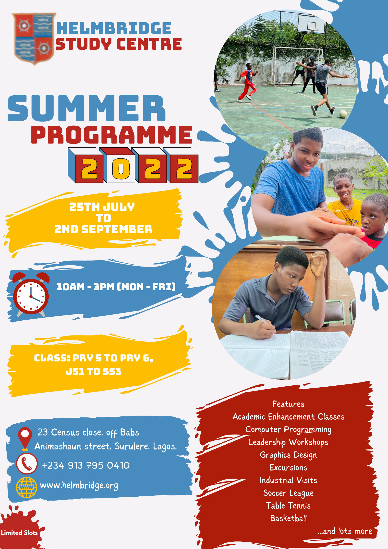 Summer programme 2022