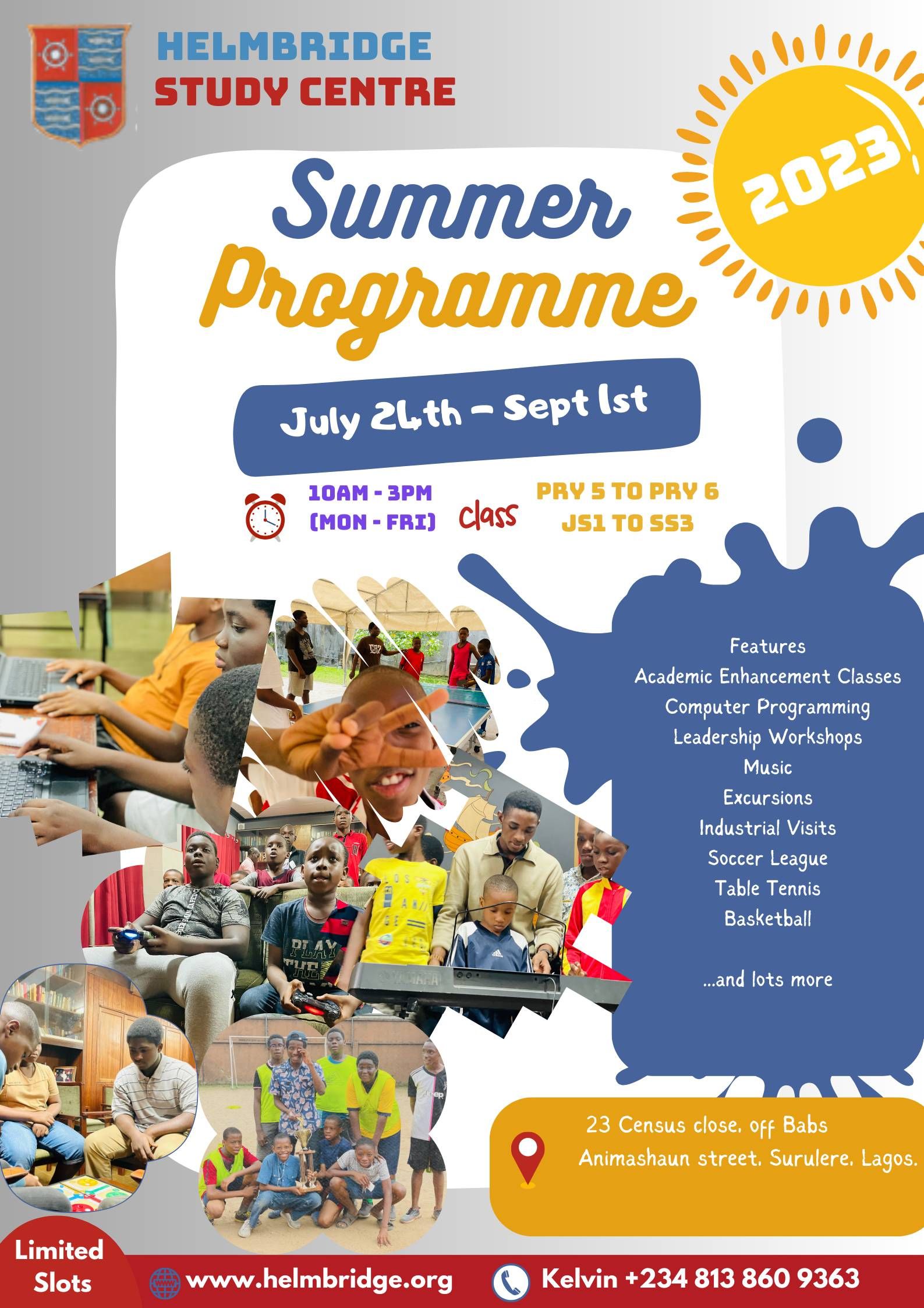 Summer programme 2023